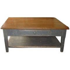 Antique Coffee Table with Shelf