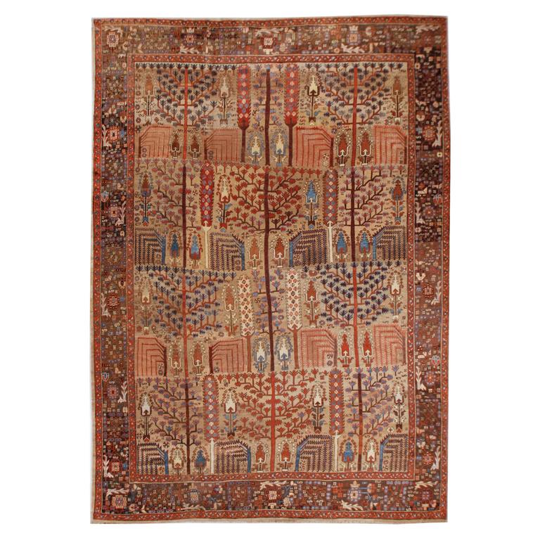 Antique Persian Bakshaish Rug For Sale at 1stdibs