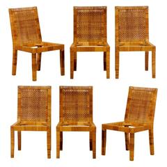 Set of Six Dining Chairs by Billy Baldwin for Bielecky Brothers