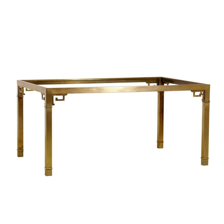 Mastercraft Greek Key Dining Table or Writing Desk at 1stDibs