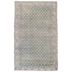 Tapis indien vintage en coton Agra