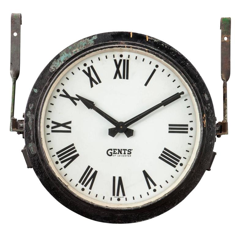 Gents of Leicester Station Clock at 1stDibs