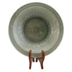 Sawankhalok Ceramic Celadon Plate- - Bowl 15th-16thC Thailand