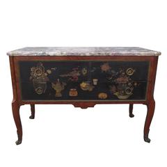 Early 1900s French Chinoiserie Commode