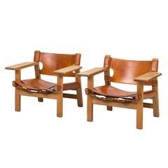 Børge Mogensen Easy Chairs Model 226 by Fredericia Stolefabrik in Denmark