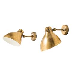 Wall Lamps in Brass in the Manner of Lisa Johansson-Pape