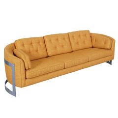 Vintage Floating Chrome Sofa 3
