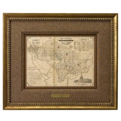 Antique 1856 Washington DC Map by Bohn 