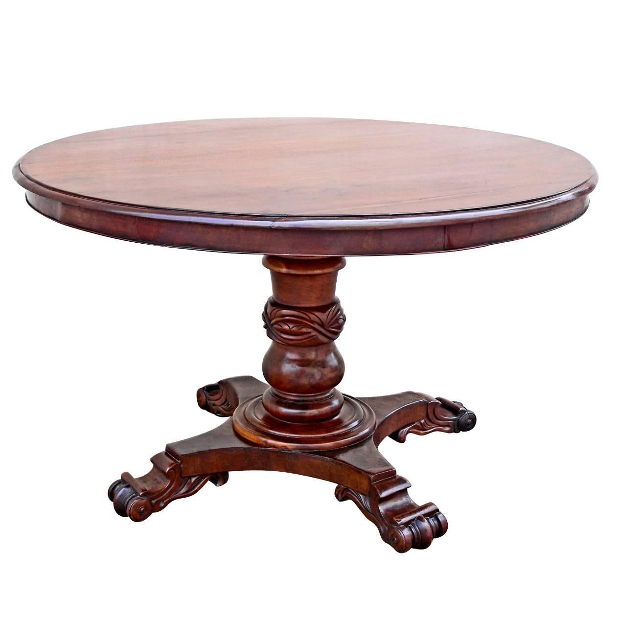 Westindischer St. Croix-Regency-Tisch mit Klappdeckel aus dem 19. Jahrhundert