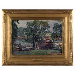 "The Old Boat House - Harlem River" by Waldo Park Midgley 12