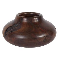 Melvin Lindquist Walnut Root Burl Turned Vase, Signed and Dated 1986 1