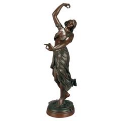 Antique French Bronze Flamenco Dancer by Georges Coudray, circa 1900