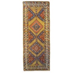 Extraordinaire tapis de couloir Serab du 19ème siècle