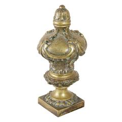 Large French 19th Century Bronze Staircase Finial