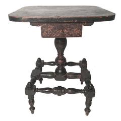 Early American Country Side Table, circa 1820-1830