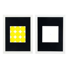 Lithographies abstraites de Josef Albers tirées de Interaction of Color (interaction de la couleur)