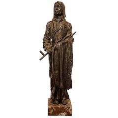 Vintage Bronze Model of American Indian Chief 4