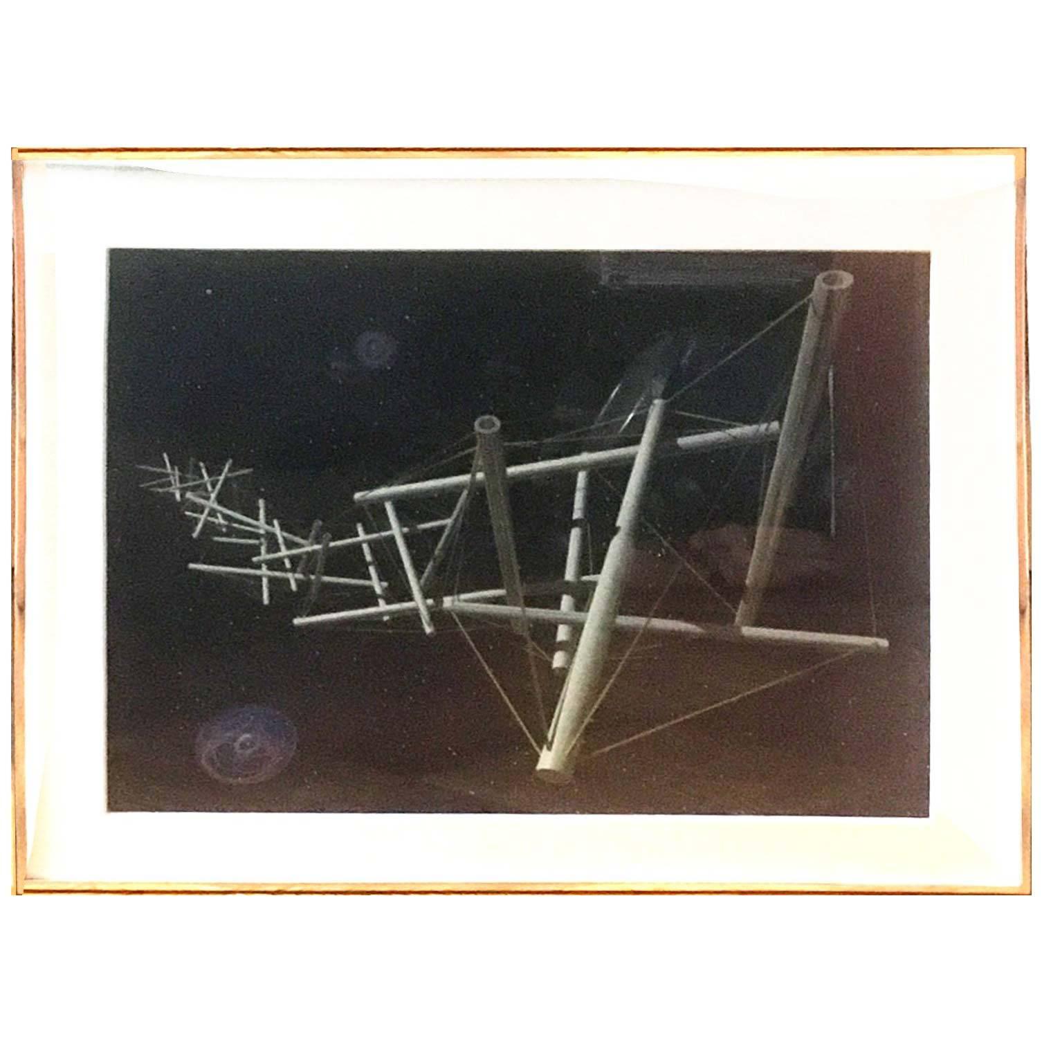 Kenneth Snelson Night Landing 1991-1998 Framed Iris Print For Sale