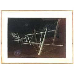 Kenneth Snelson Night Landing 1991-1998 Framed Iris Print