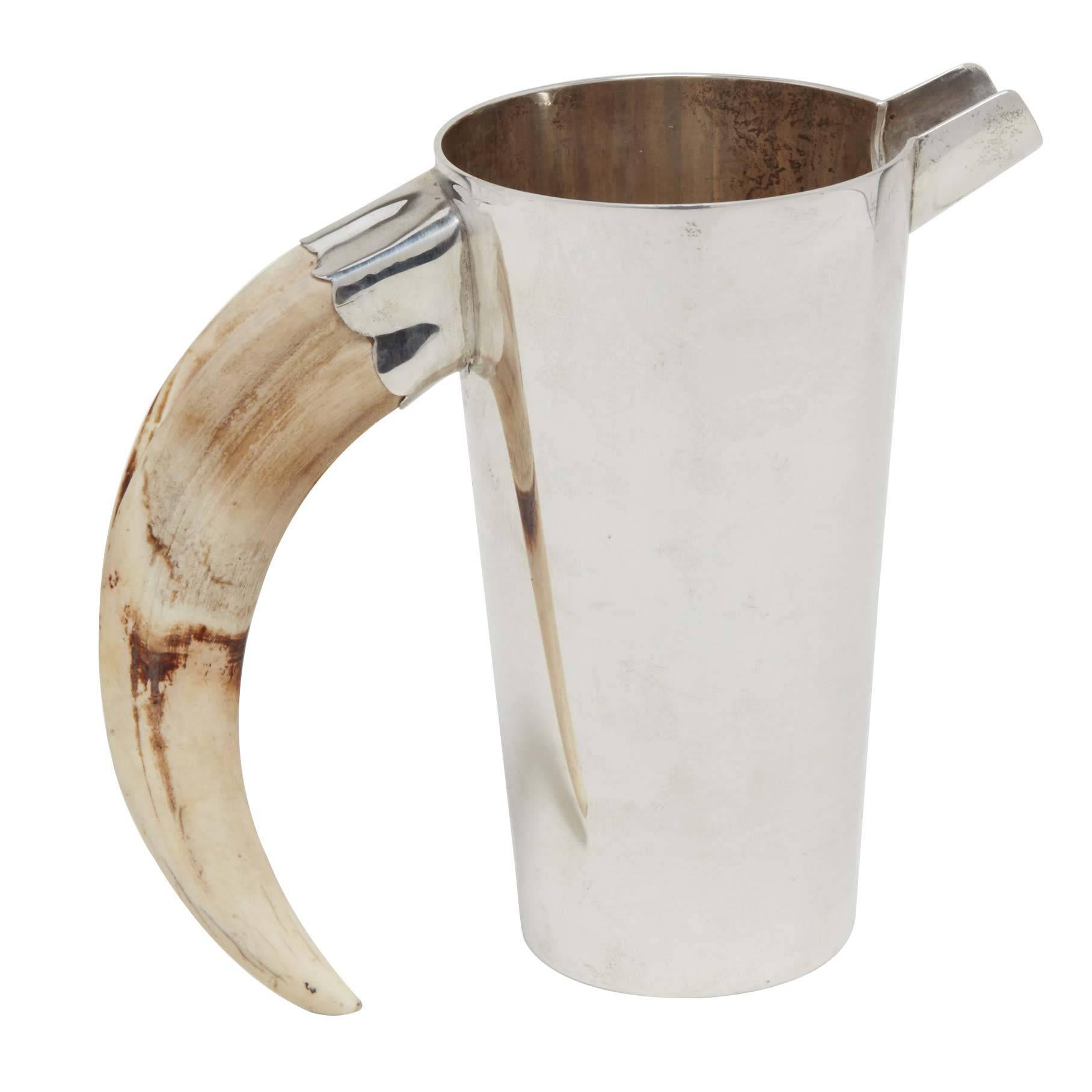 Wild Boar Tusk Sterling Silver Tiffany & Co. Cocktail Pitcher
