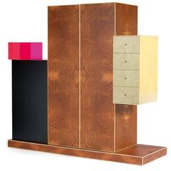 Ettore Sottsass, Cabinet, Out Production, Oak Design Edizioni, Italy