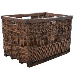 English 19th Century Handmade Basket
