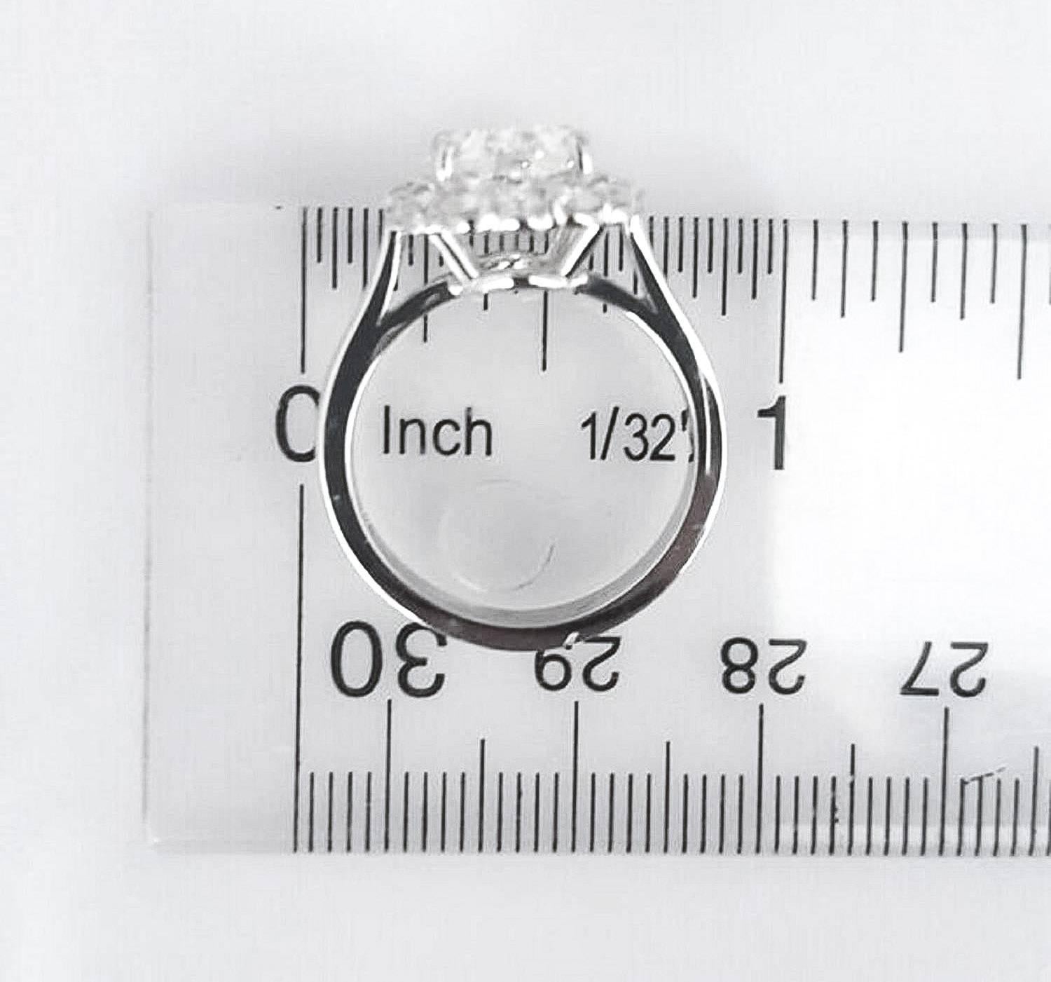 3.02 Carat GIA Certified Center Diamond Gold Ring 2