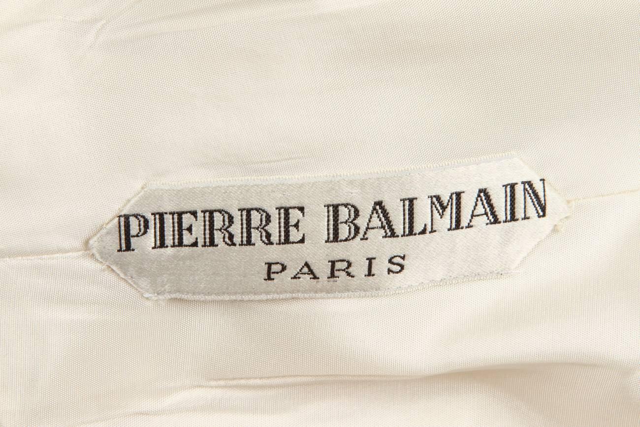 1971 Pierre Balmain Haute Couture Sleeveless Silk & Velvet Evening Gown No.15047 In Excellent Condition In Studio City, CA