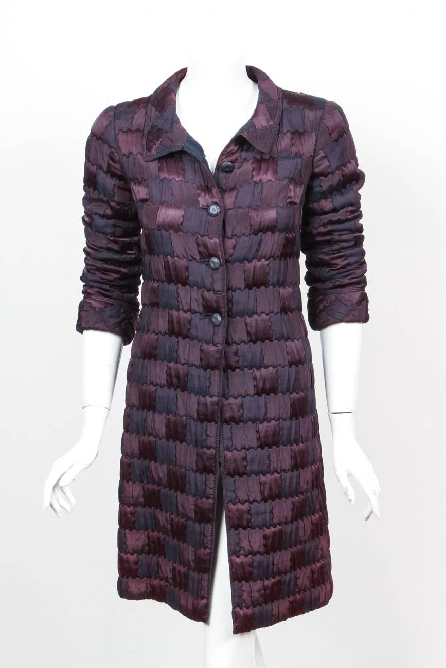 Chanel Haute Couture Deep Purple Silk 