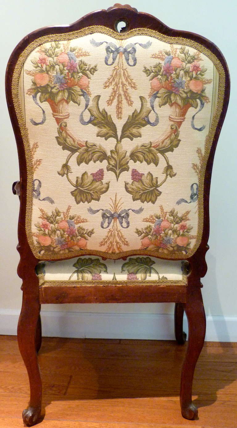 Wood Italian Venetian Armchair, 18th Century For Sale