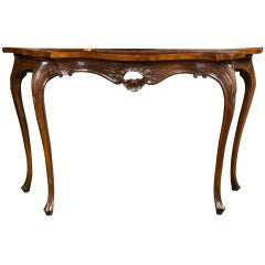 An 18th Century Italian Venetian Walnut Console Table