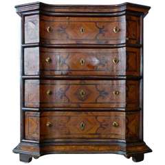Italian Lombardy/Venetian Large Cabinet with Four Drawers, Late 17th Century