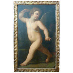 Italian Baroque Painting of Cupid, Late 17th Century 5
