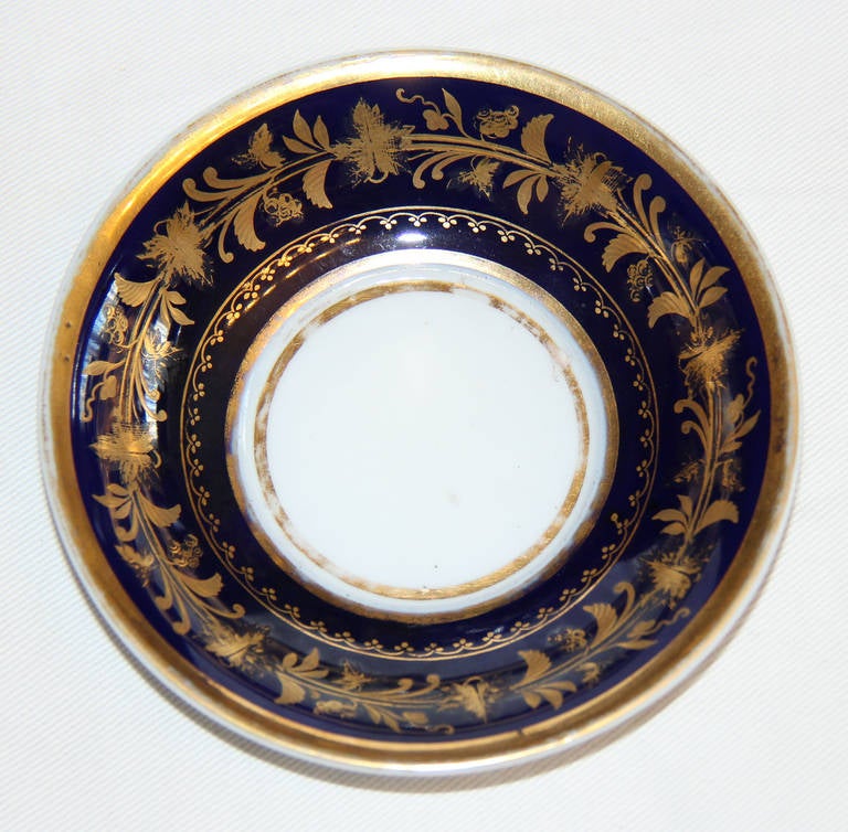 A 19th Century Russian Porcelain Coffee Cup and Saucer 6