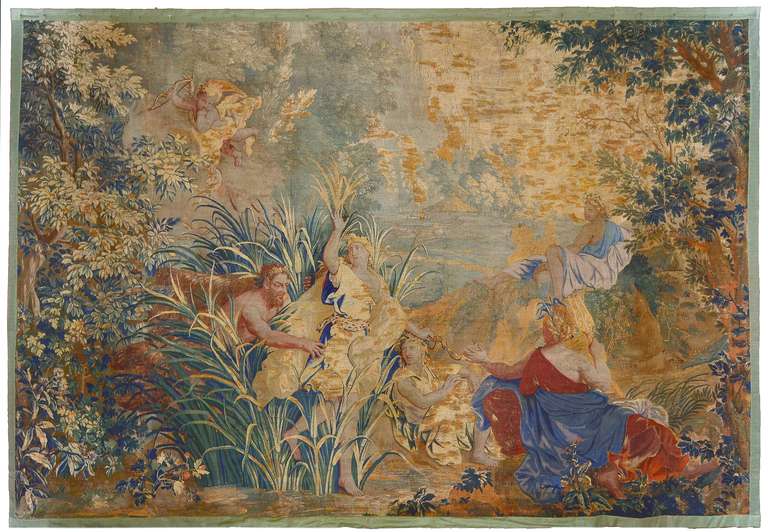 An early 18th Century French Beauvais Mythological Tapestry.