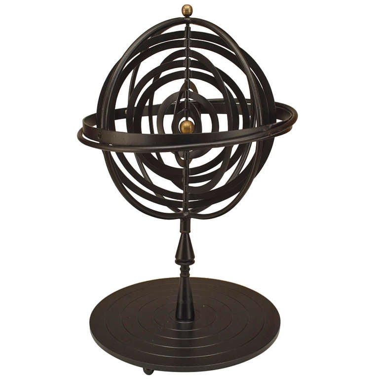20th c. Iron Armillary Sphere For Sale at 1stdibs