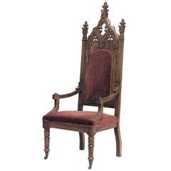 19th c. English Gothic Revival Armchair 10