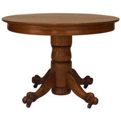 1920's American Clawfooted Dining Table