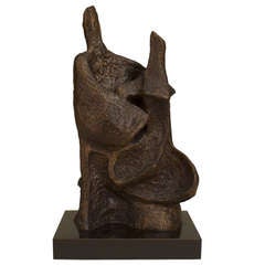 Small American Brutalist Sculpture Depicting an Embrace