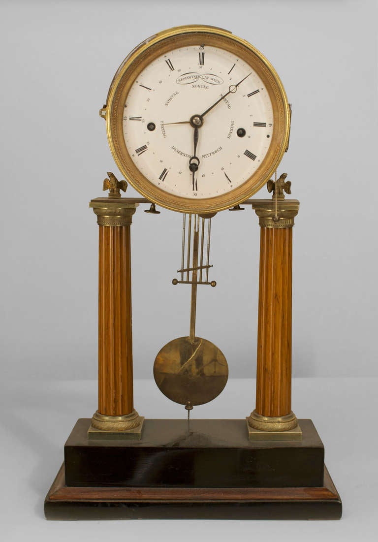 19th c. German Neoclassical Mantle Clock