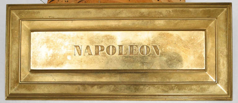 19th-Century French Empire Bronze Napoleon Commemorative Inkwell  For Sale 3