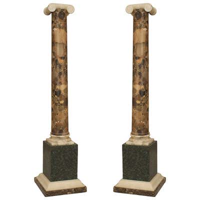 Pair of Italian Rococo Style Gilt Columns For Sale at 1stDibs | rococo ...