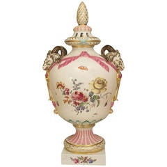 A Fine 18th Century Continental German Porcelain Decorated Urn 6