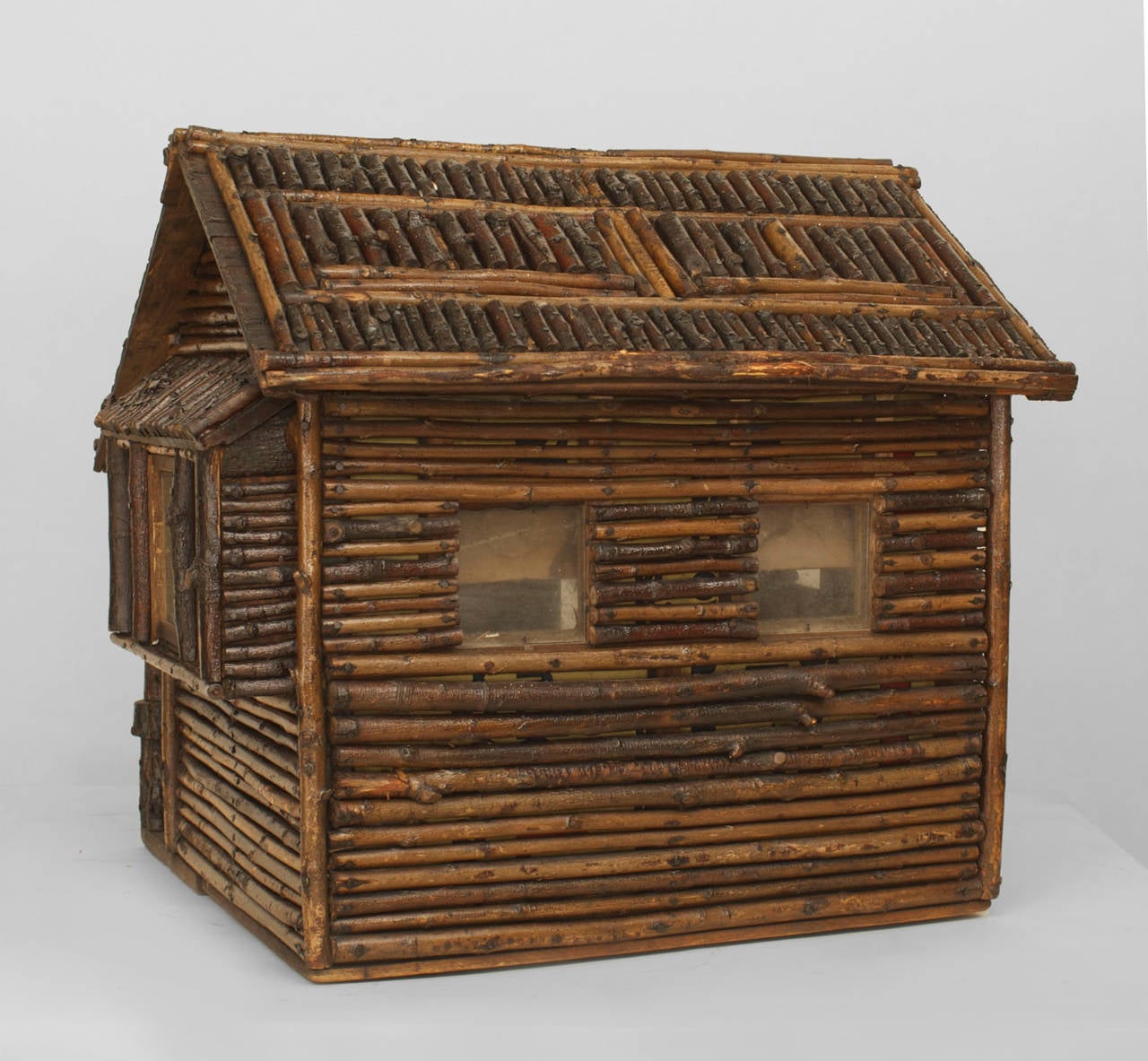 Early 20th c. American Rustic Miniature Log Cabin For Sale ...