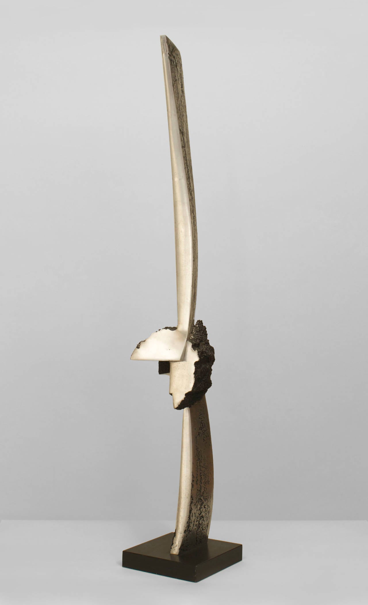 Brutalist American Abstract Aluminum Sculpture by James C. Myford, 1983