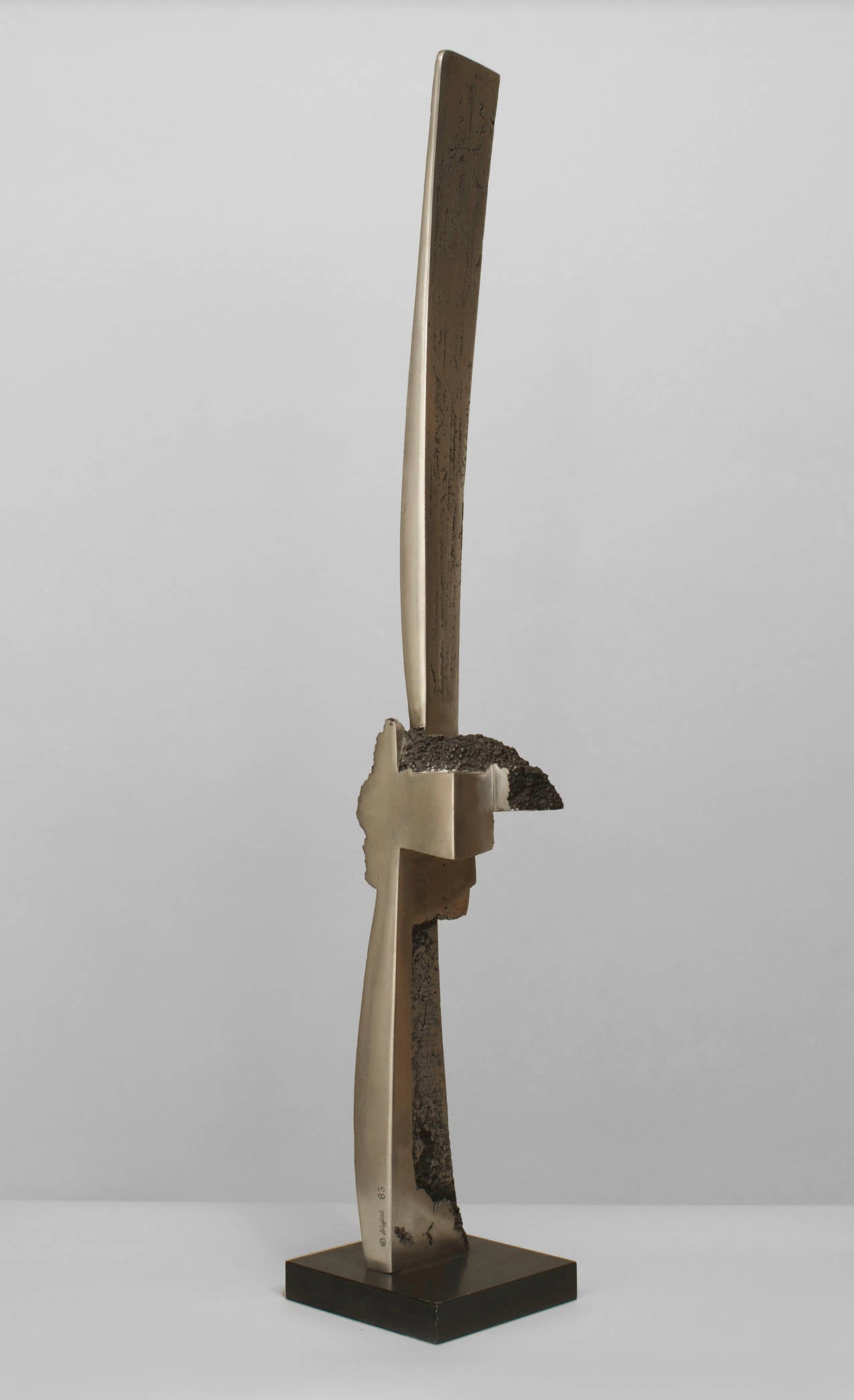 American Abstract Aluminum Sculpture by James C. Myford, 1983 In Excellent Condition In New York, NY