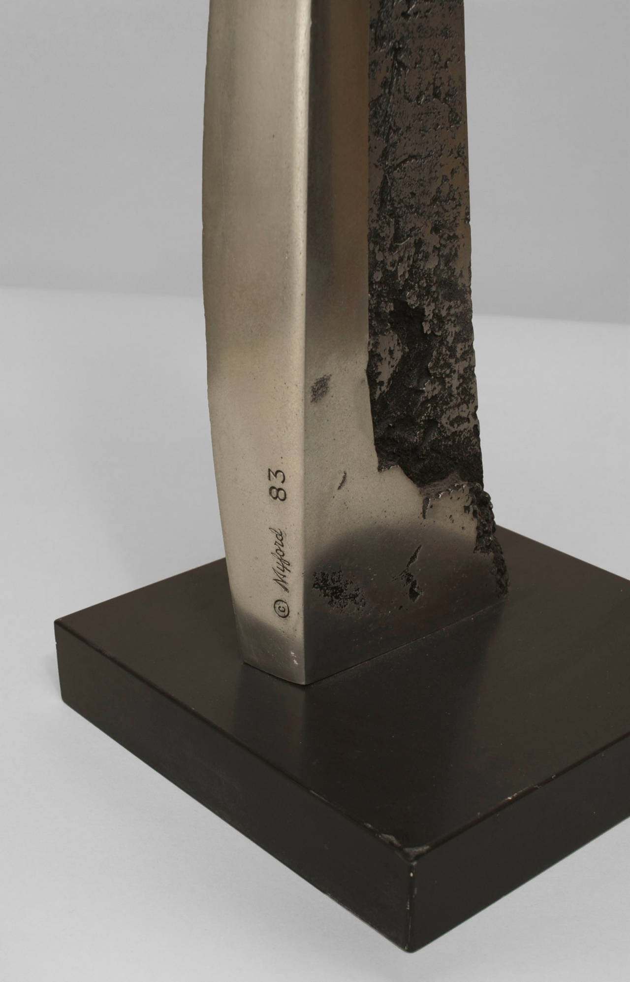 Late 20th Century American Abstract Aluminum Sculpture by James C. Myford, 1983