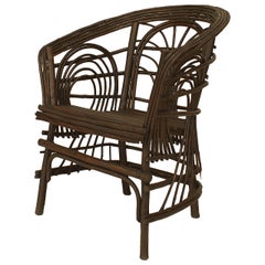 20th c. American Adirondack Style Willow Twig Armchair