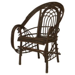 20th c. American Adirondack Style Willow Twig Armchair