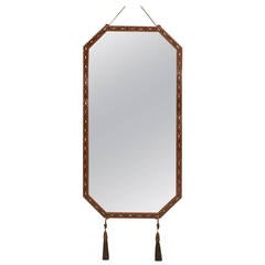 French Art Deco Inlaid Mahogany Mirror by Maurice Dufrene 11